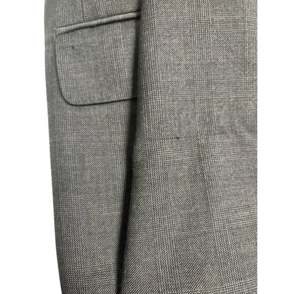 Canali Mens Gray Wool Two-Button Blazer Jacket Size 40R Made In Italy - Picture 14 of 14